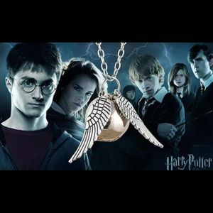 New Harry Potter Golden Snitch Pendant Necklace